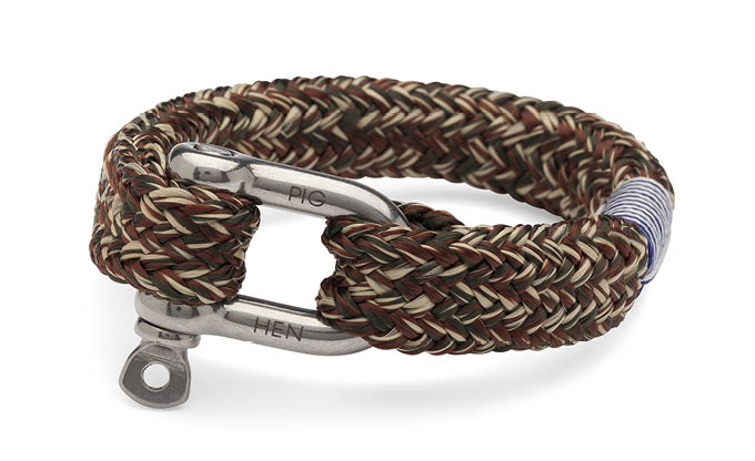 PIG & HEN -Fat Fred Rope Bracelet - Army/Brown/Sand