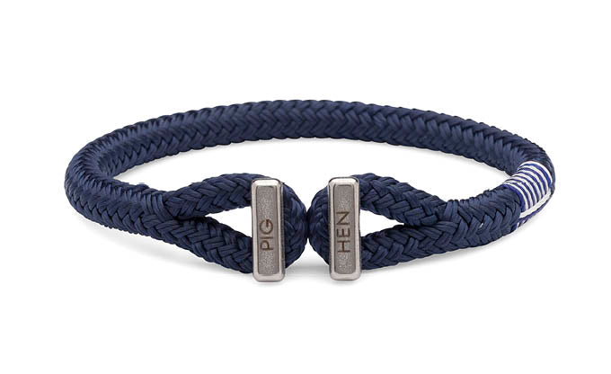 PIG & HEN - Icy Ike Rope Bracelet - Navy - Village Soccer Shop