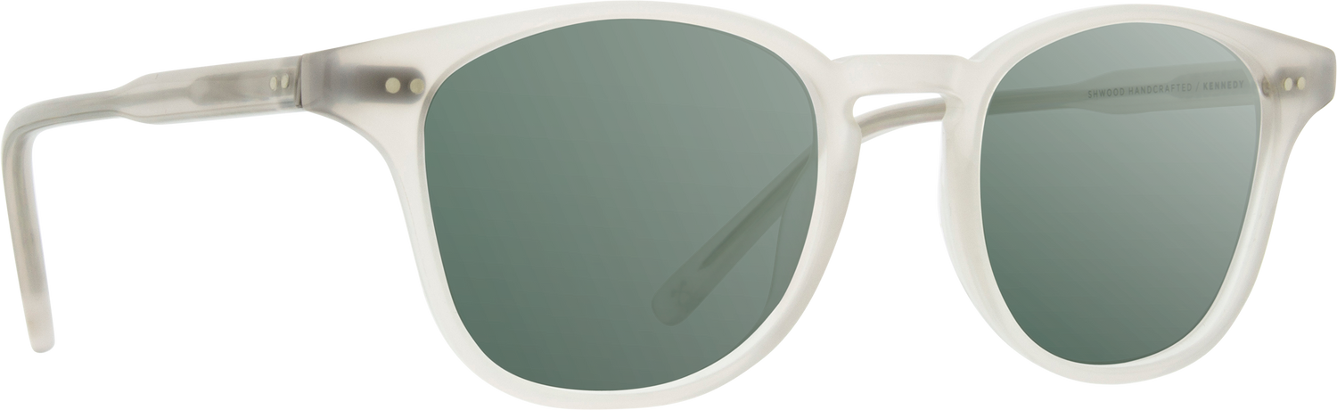 Shwood Kennedy Acetate Sunglasses - Bone - G15 Polarized