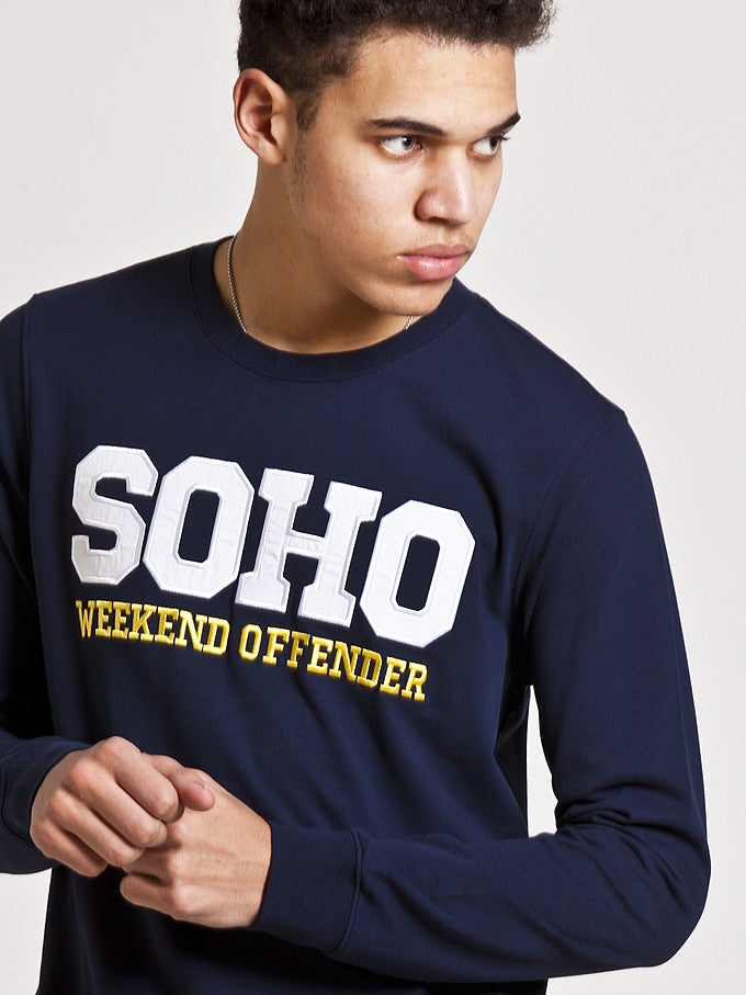 Weekend Offender Soho Crewneck - Navy