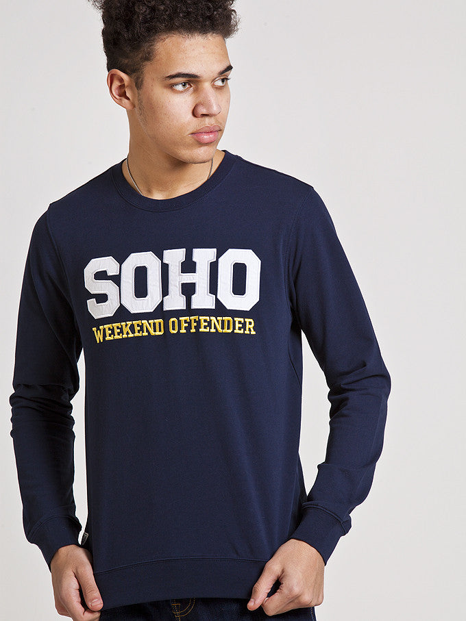 Weekend Offender Soho Crewneck - Navy