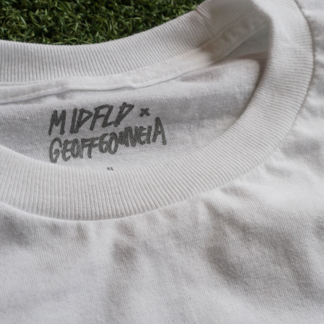 MIDFLD x Geoff Gouveia VISION - White Short Sleeve T-shirt