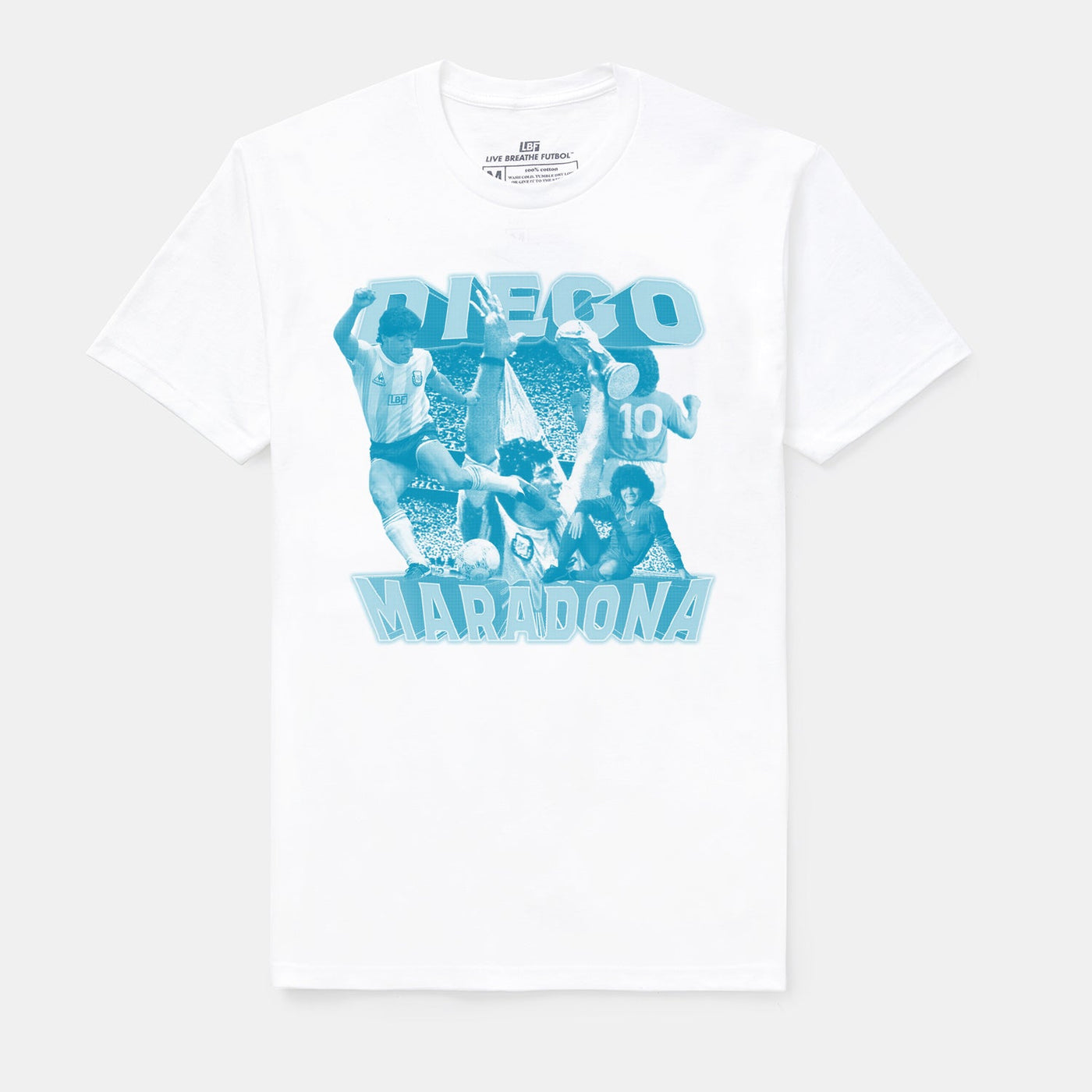 Live Breathe Futbol Maradona T-Shirt