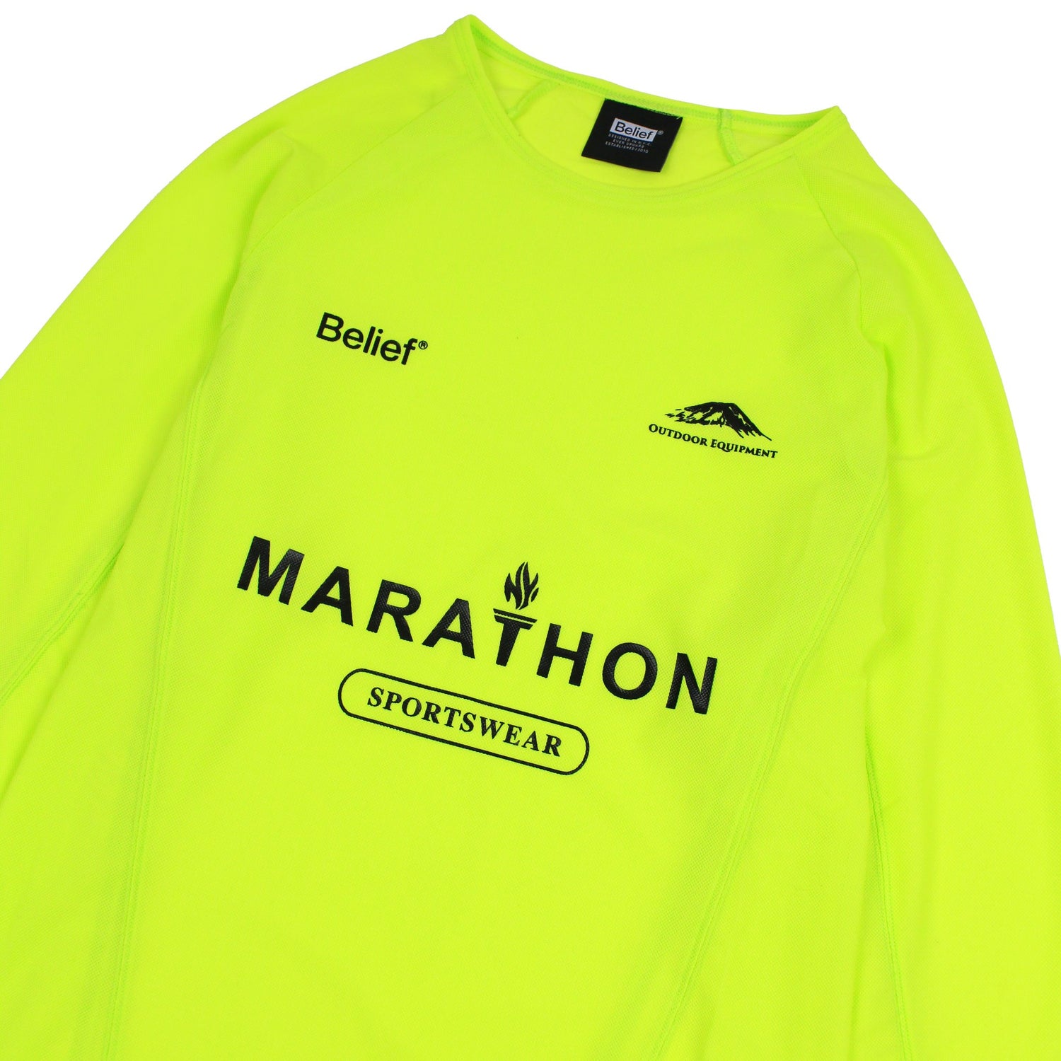 Belief NYC Marathon Mesh Jersey - Safety Yellow