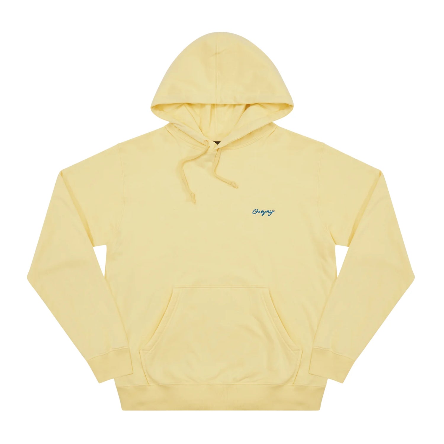 Only NY Script Embroidery Hoodie - Faded Yellow