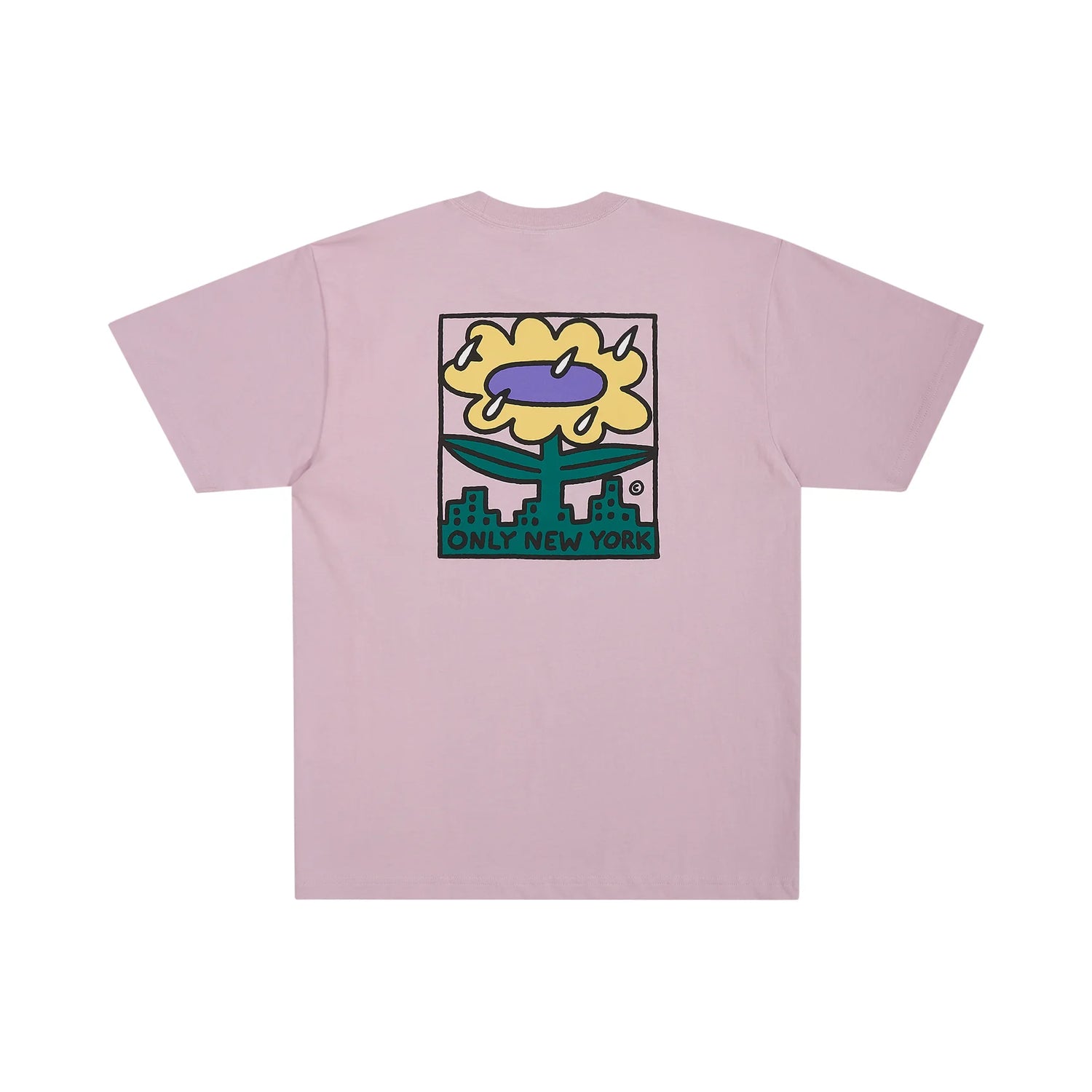 Only NY City Flower T-Shirt - Faded Purple
