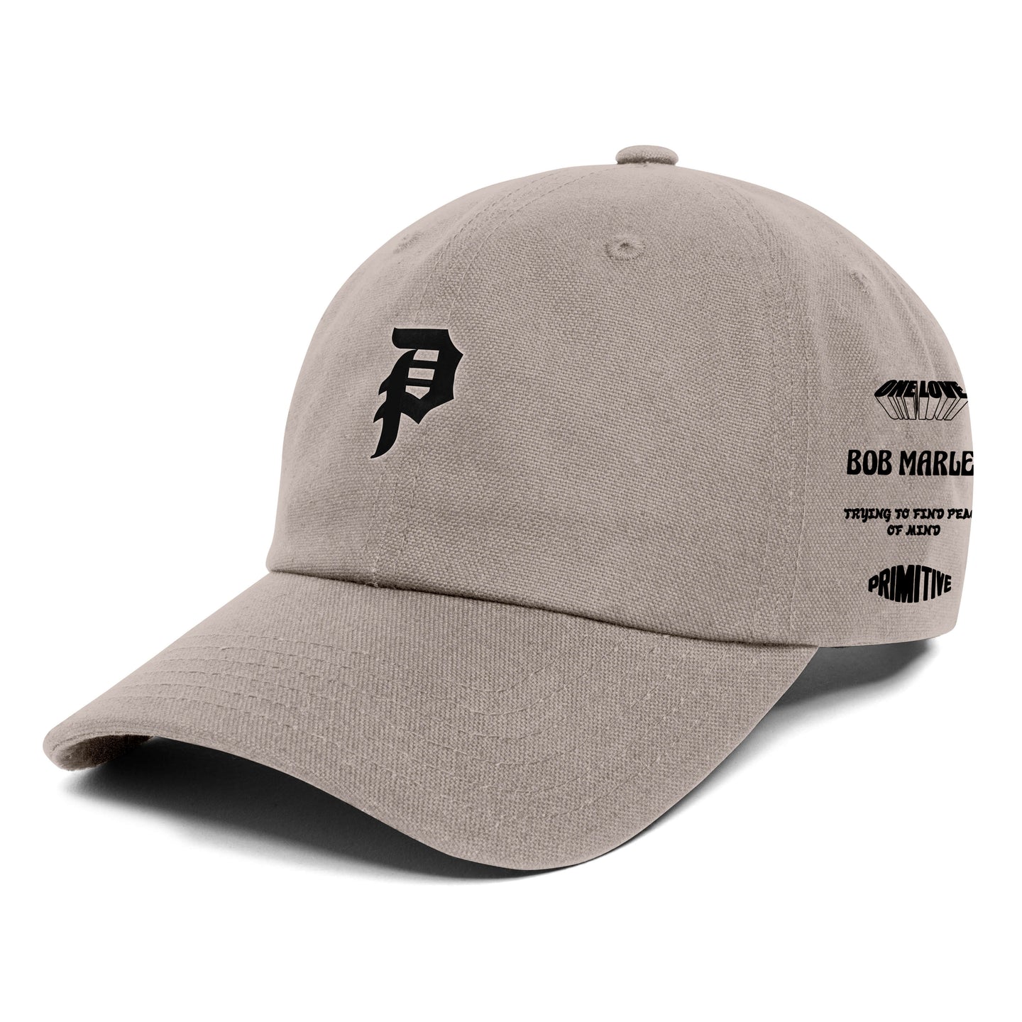 Primitive x Bob Marley Dirty P Marley Strapback - Cream