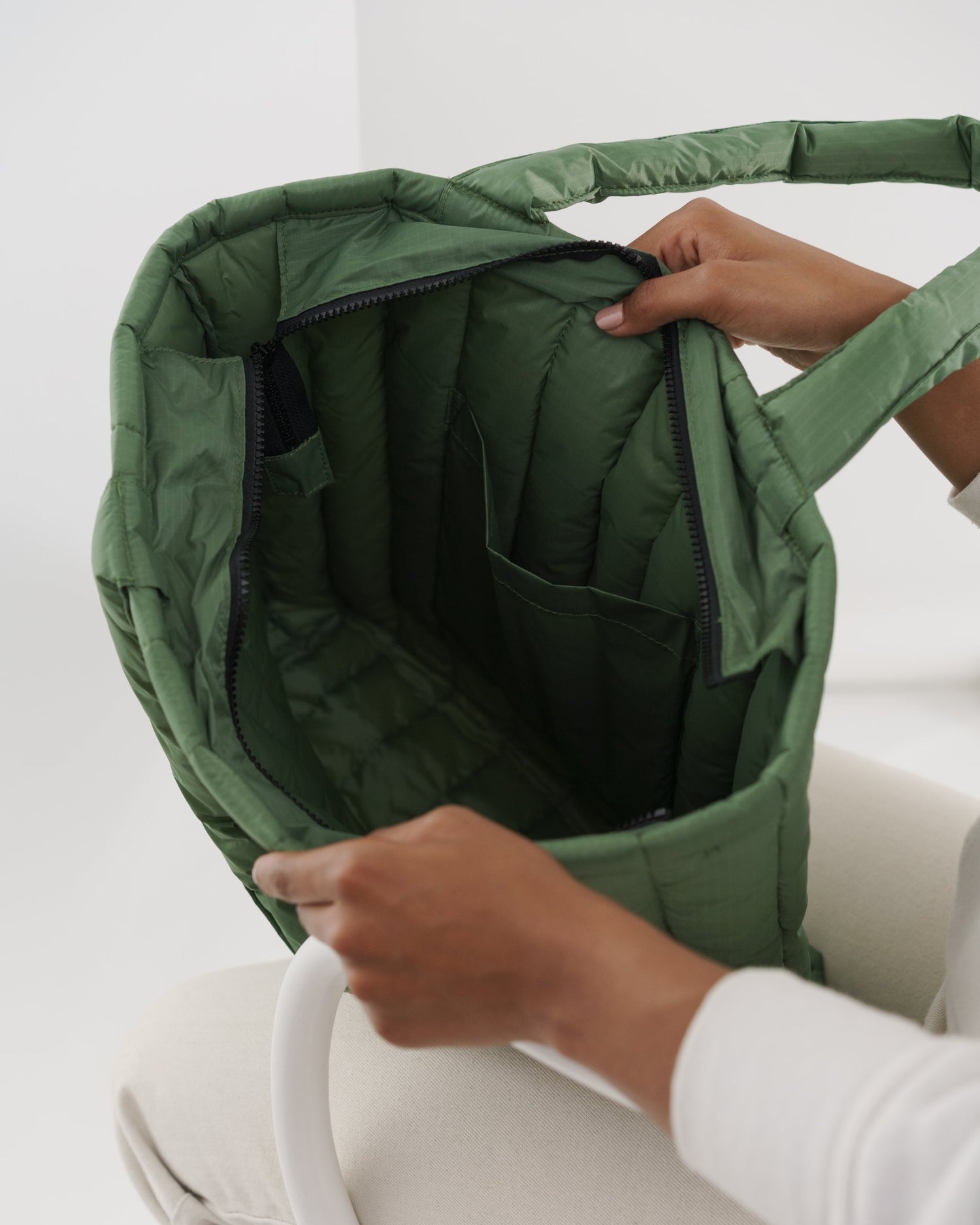 Baggu Puffy Tote - Eucalyptus