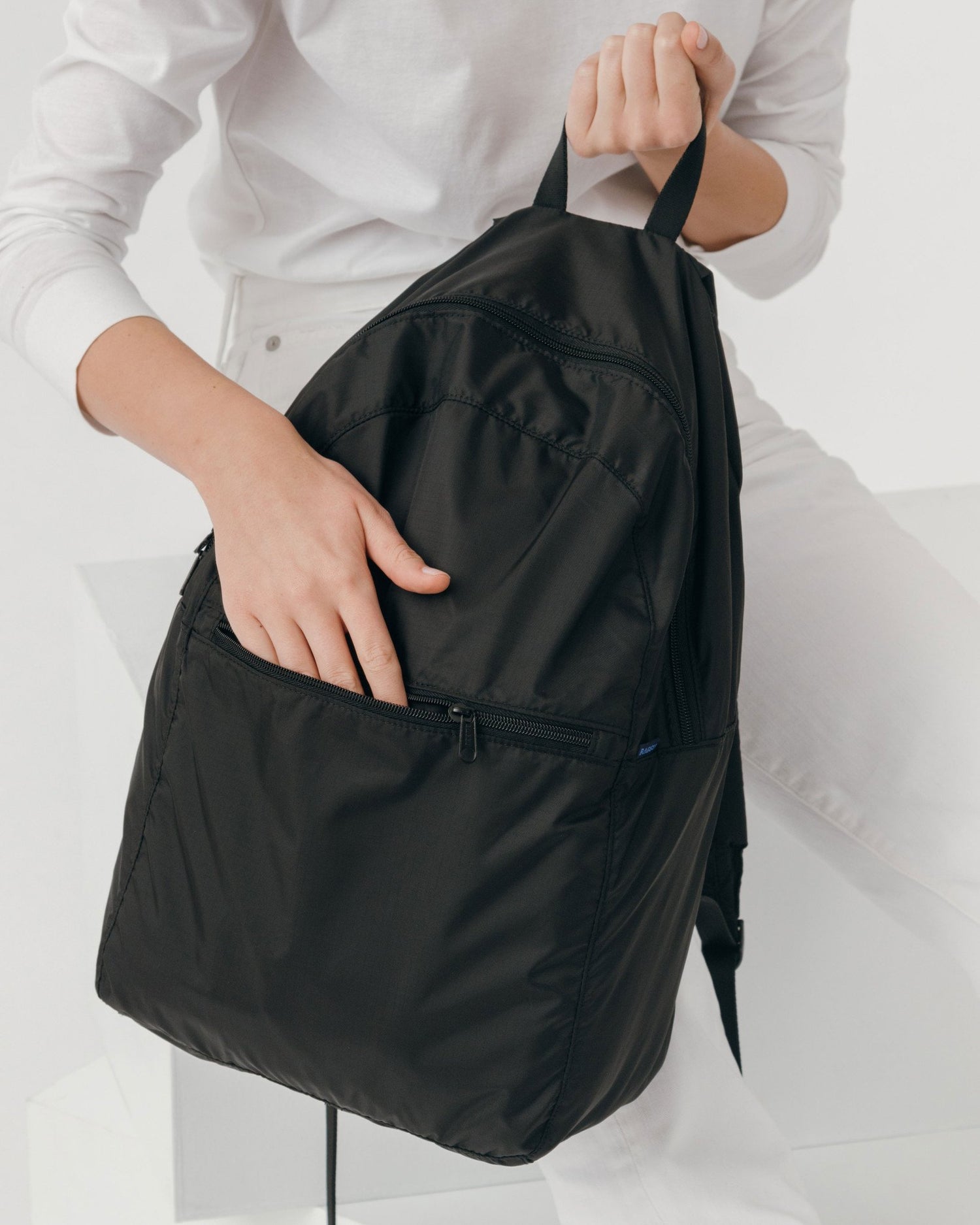 Baggu Ripstop Backpack - Black