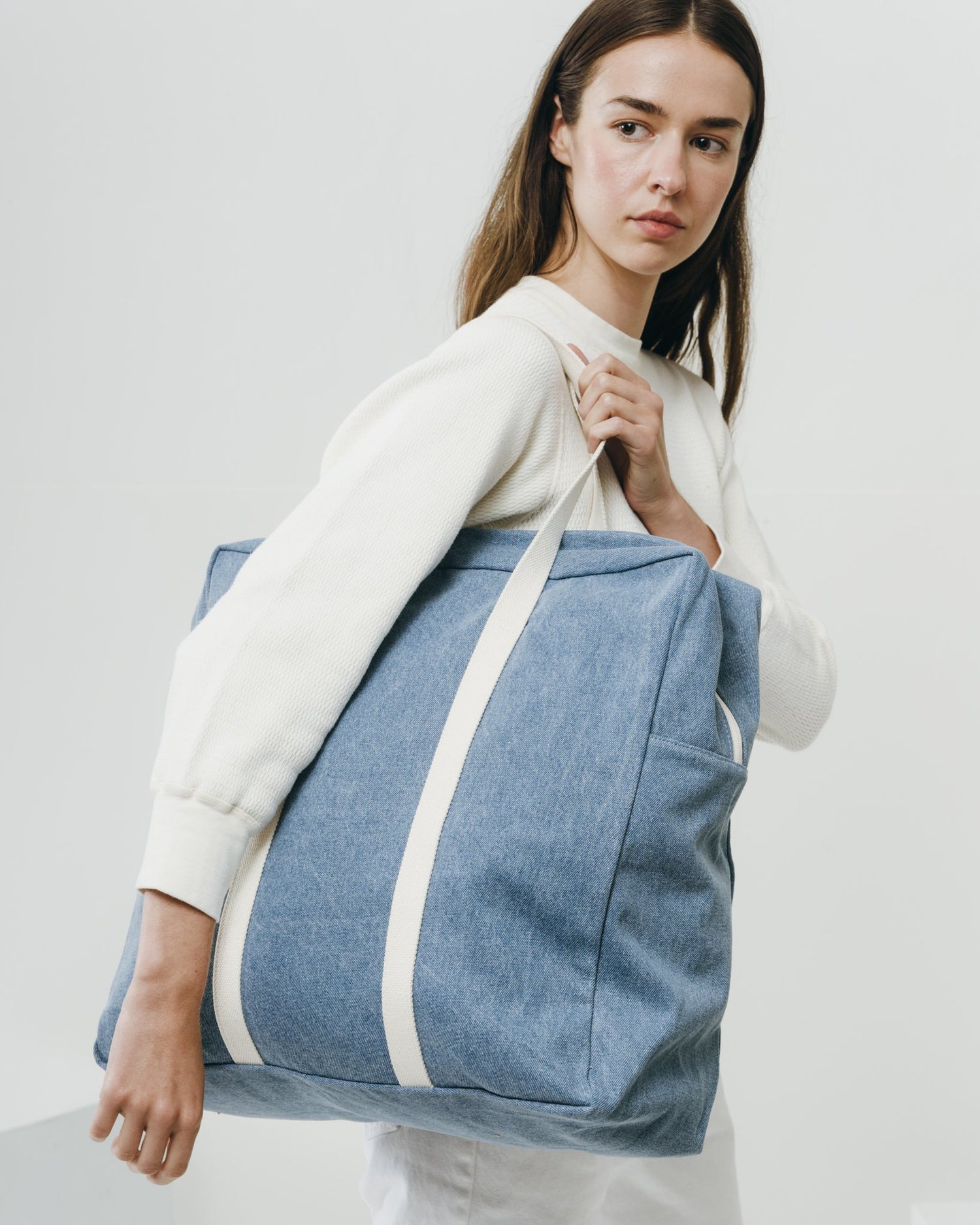 Baggu Safari Bag - Washed Denim