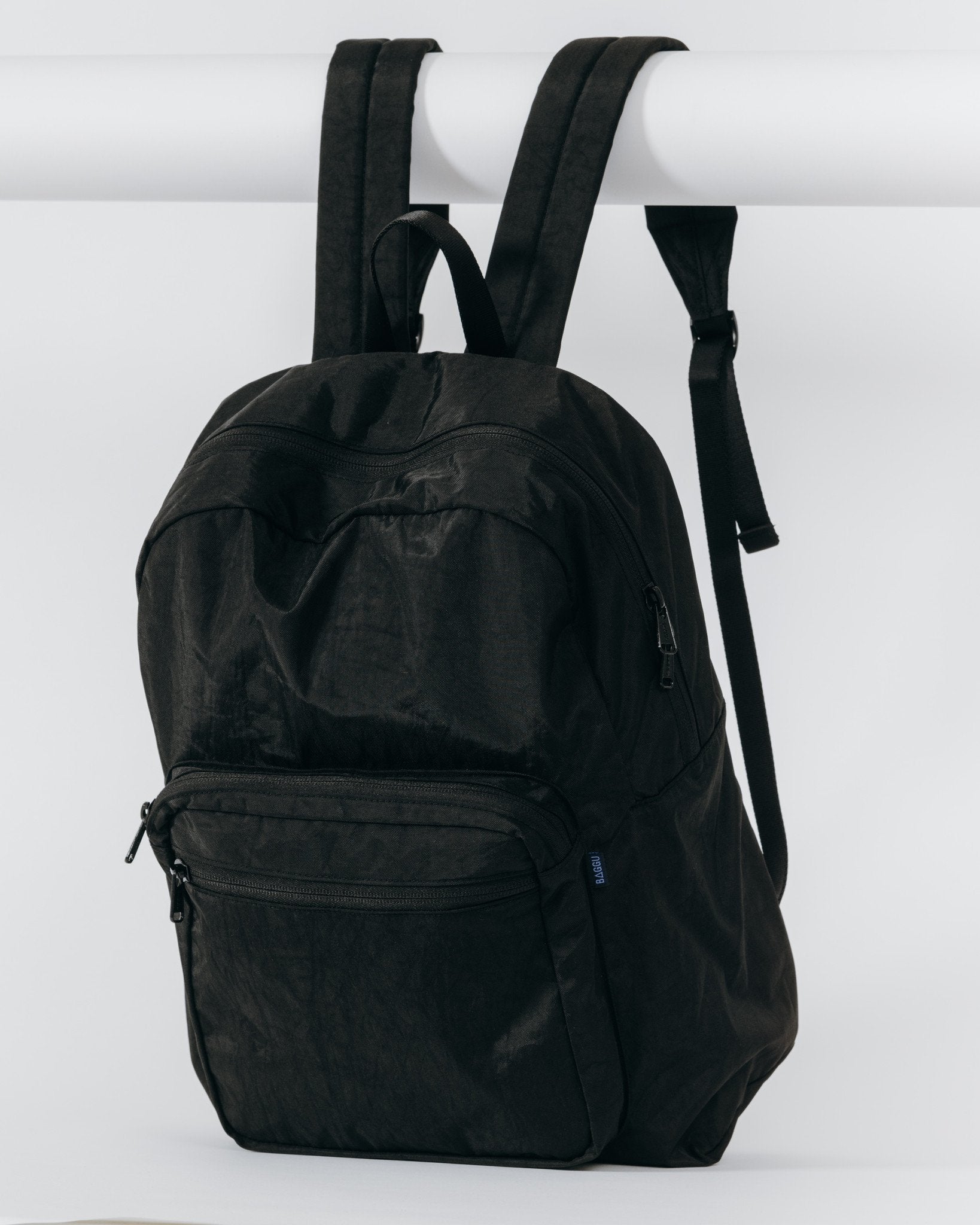 baggu leather backpack black black School 100% recycled nylon 100% Large Sports Backpack | Series-Name__Slam-A-Mander Color:Wood Black