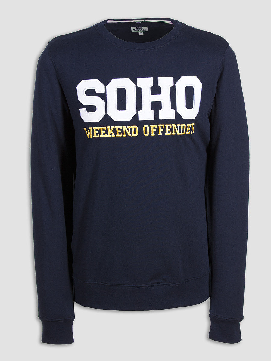 Weekend Offender Soho Crewneck - Navy