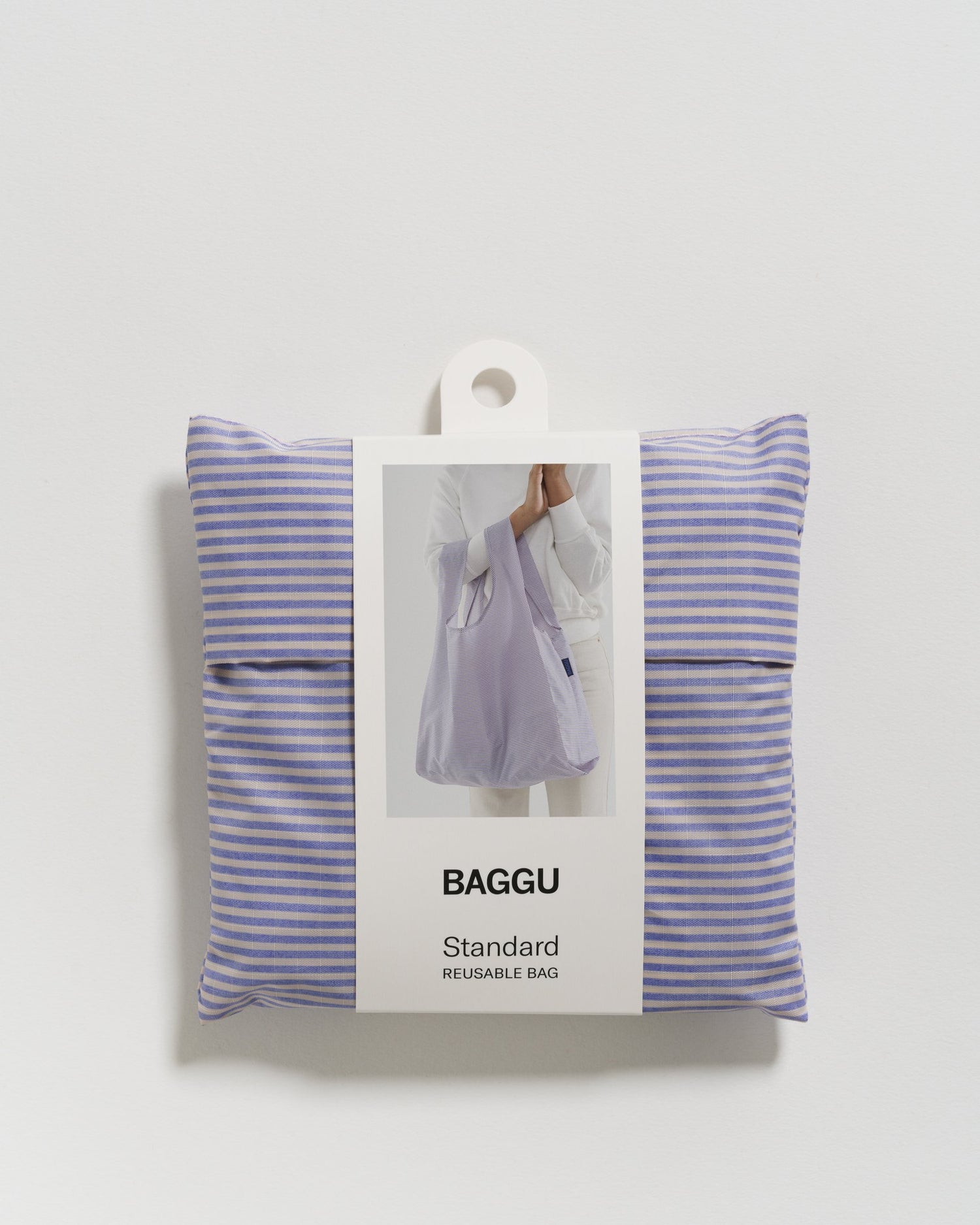 Baggu Standard Reusable Bag - Blue Microstripe