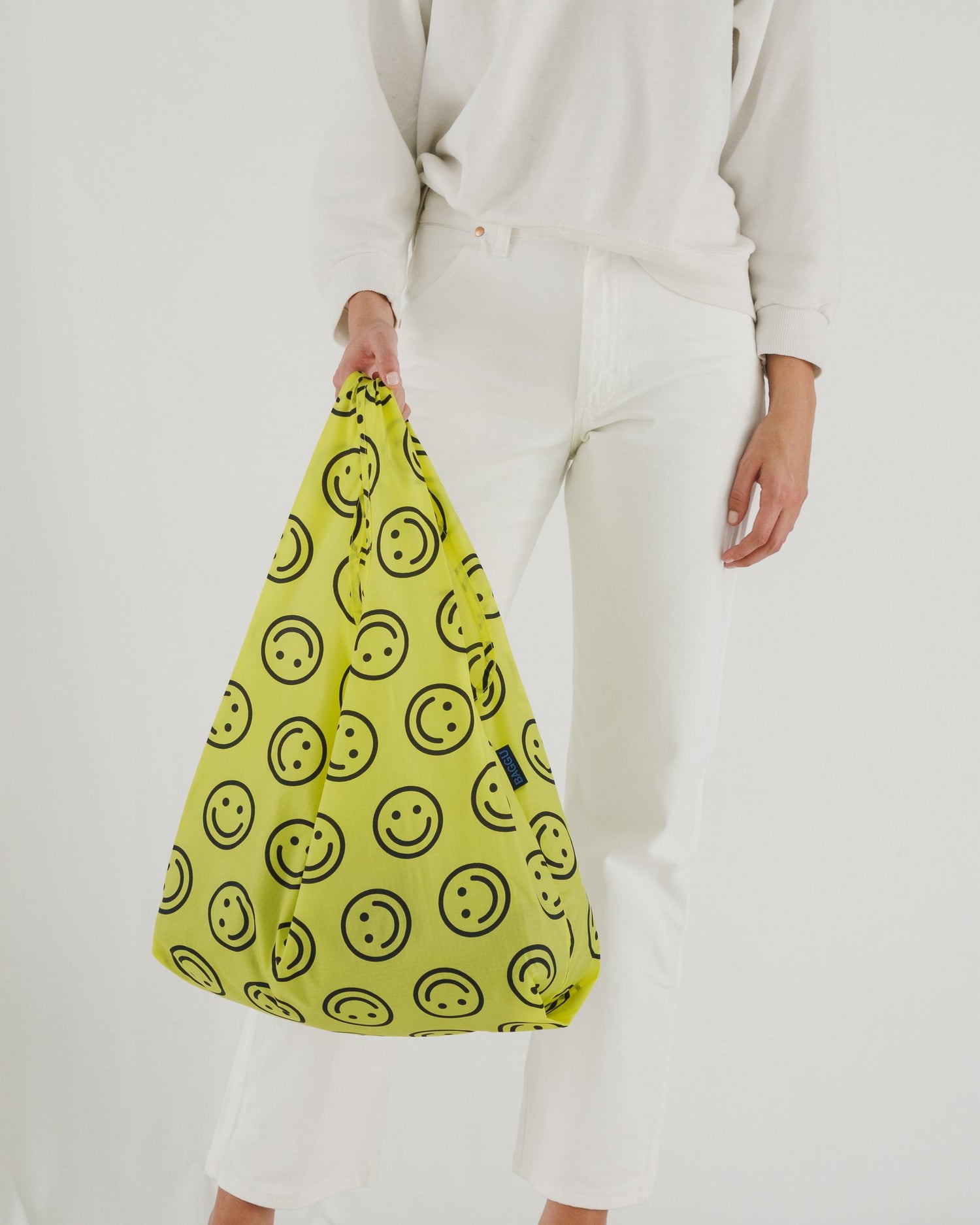 Baggu Standard Reusable Bag - Yellow Happy