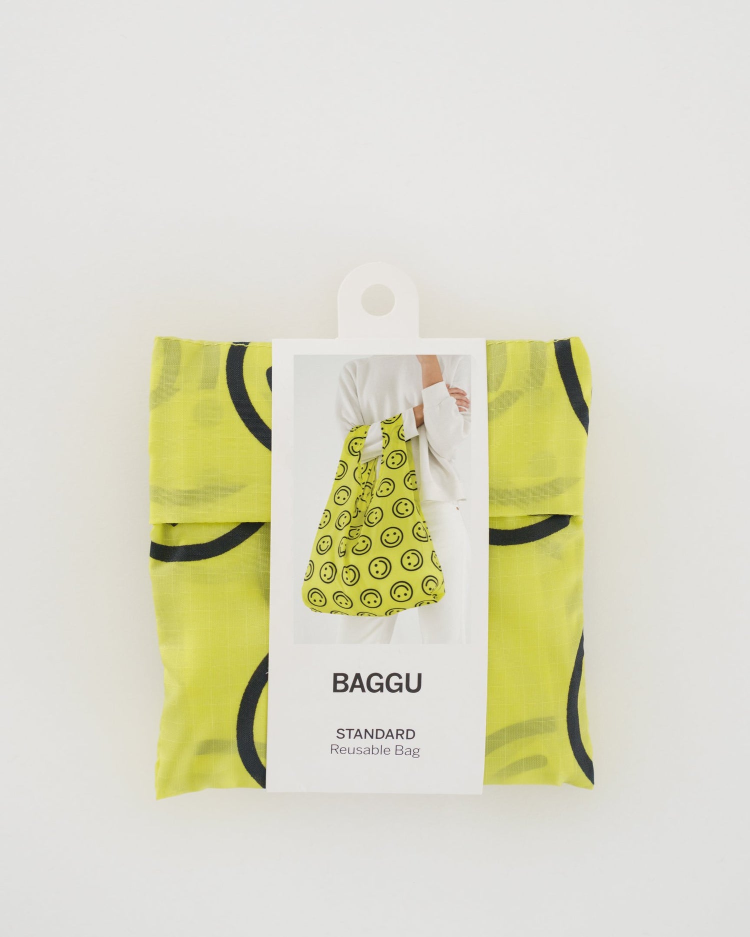 Baggu Standard Reusable Bag - Yellow Happy