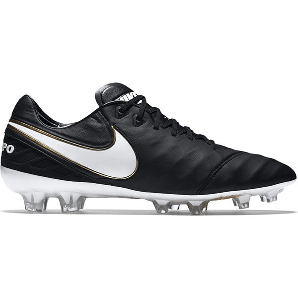 Nike Tiempo Legend VI FG Soccer Boots - Black/Black/White