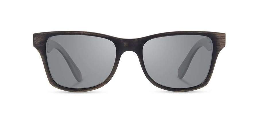 Shwood Canby Wood Sunglasses - Distressed Dark Walnut - Grey Polarized