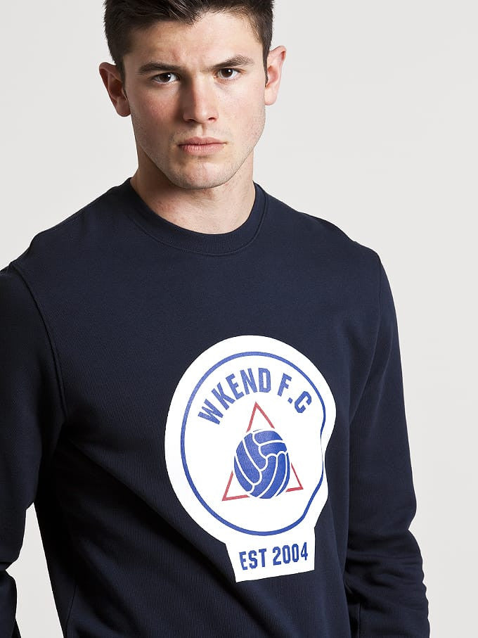 Weekend Offender WKEND FC Crewneck Sweat - Navy