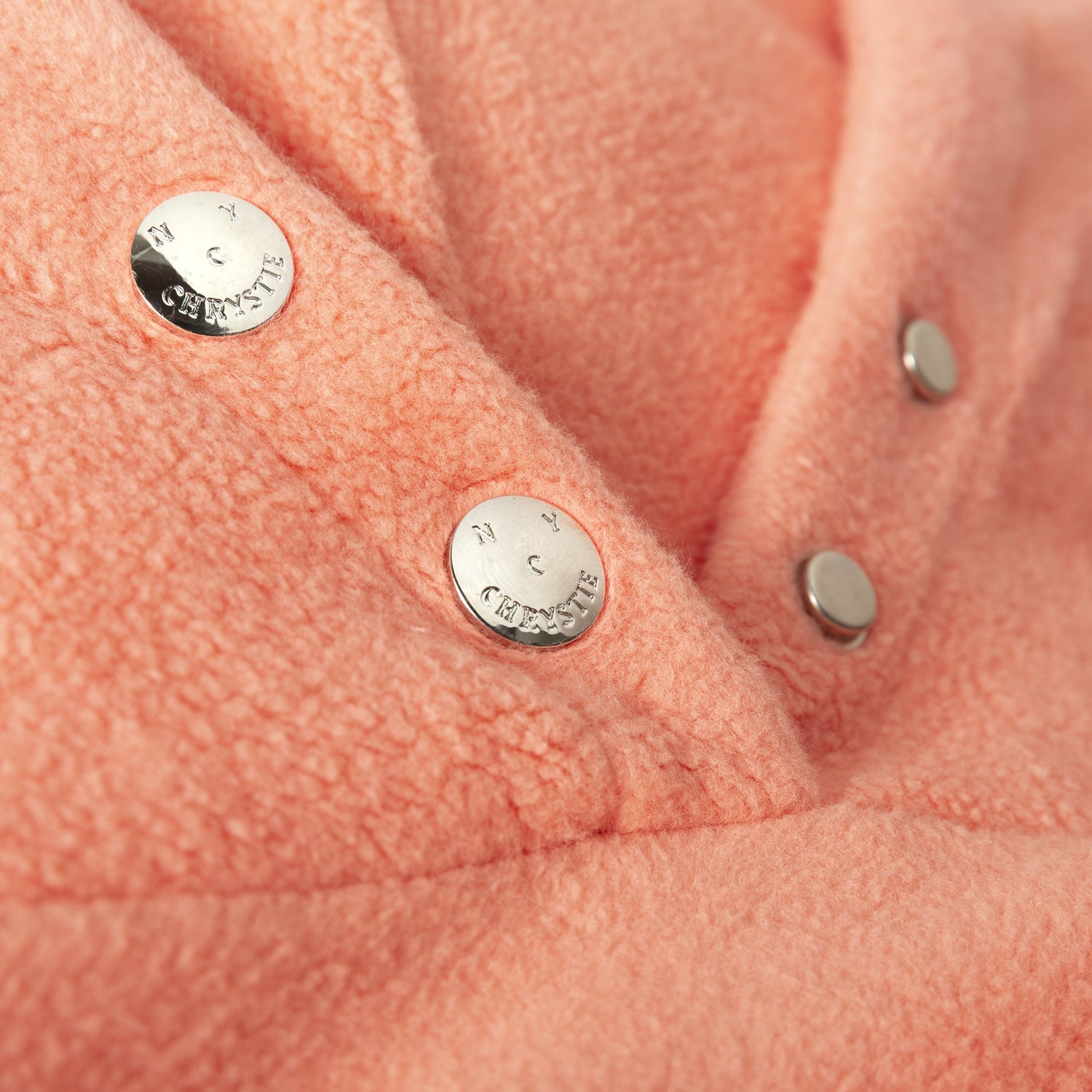 Chrystie NYC - PRM Reversed Fleece Hoodie / Coral