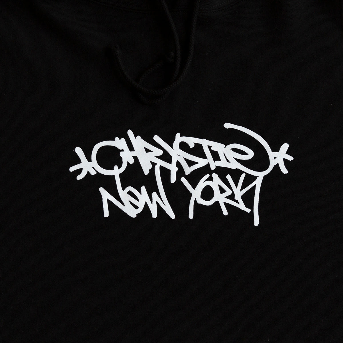 Chrystie NYC Tag Logo Hoodie - Black