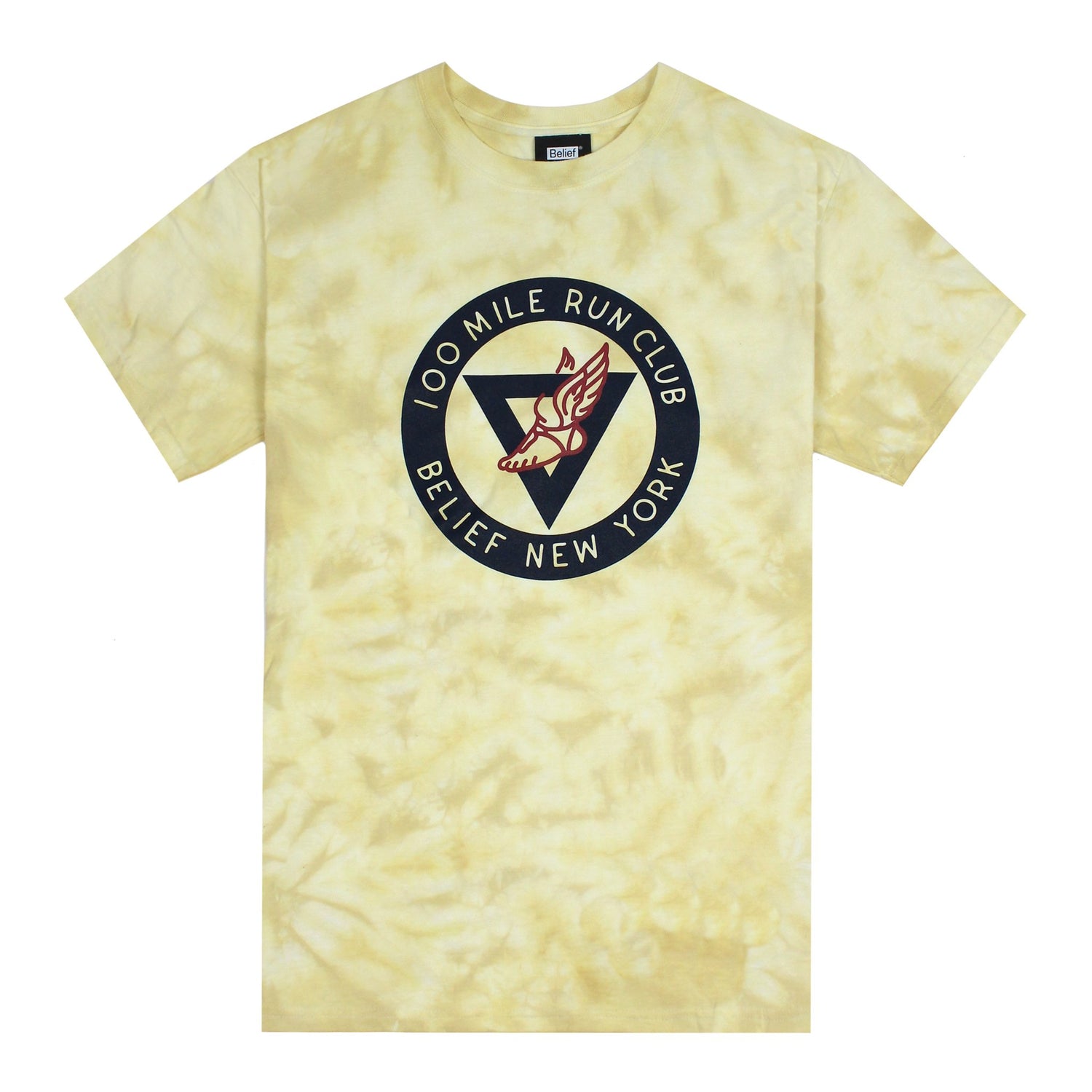 Belief NYC Run Club Tee - Yellow Dye