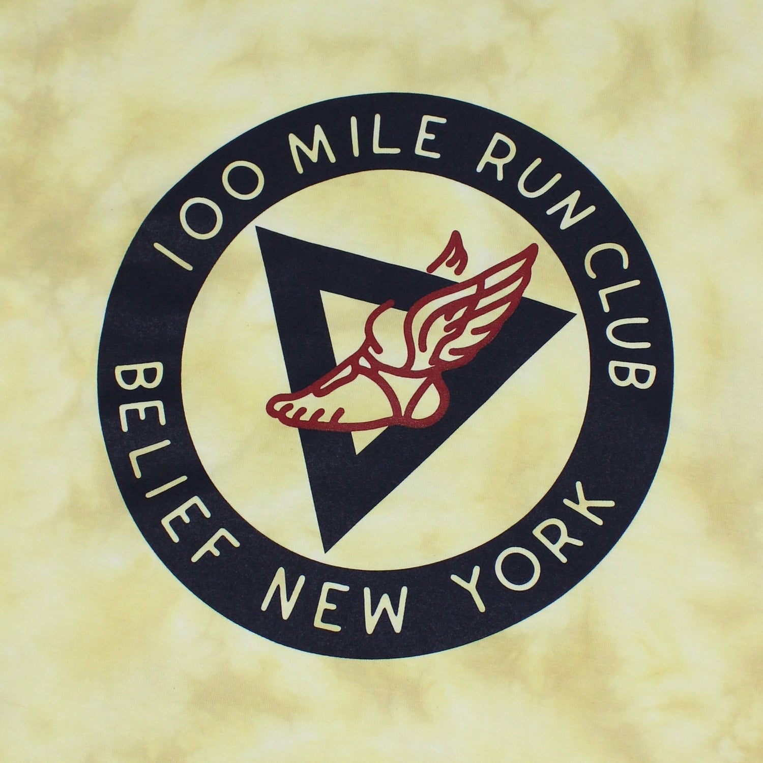 Belief NYC Run Club Tee - Yellow Dye