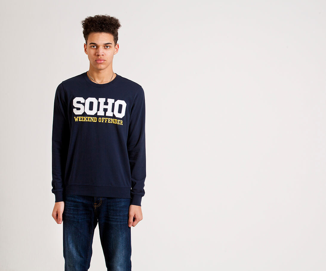 Weekend Offender Soho Crewneck - Navy