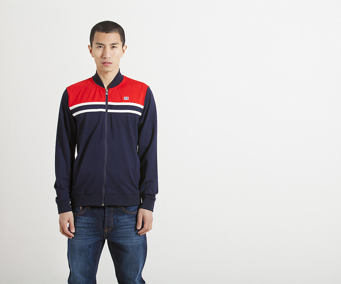 Weekend Offender Farnell Track Jacket - Navy - The Village Soccer Shop