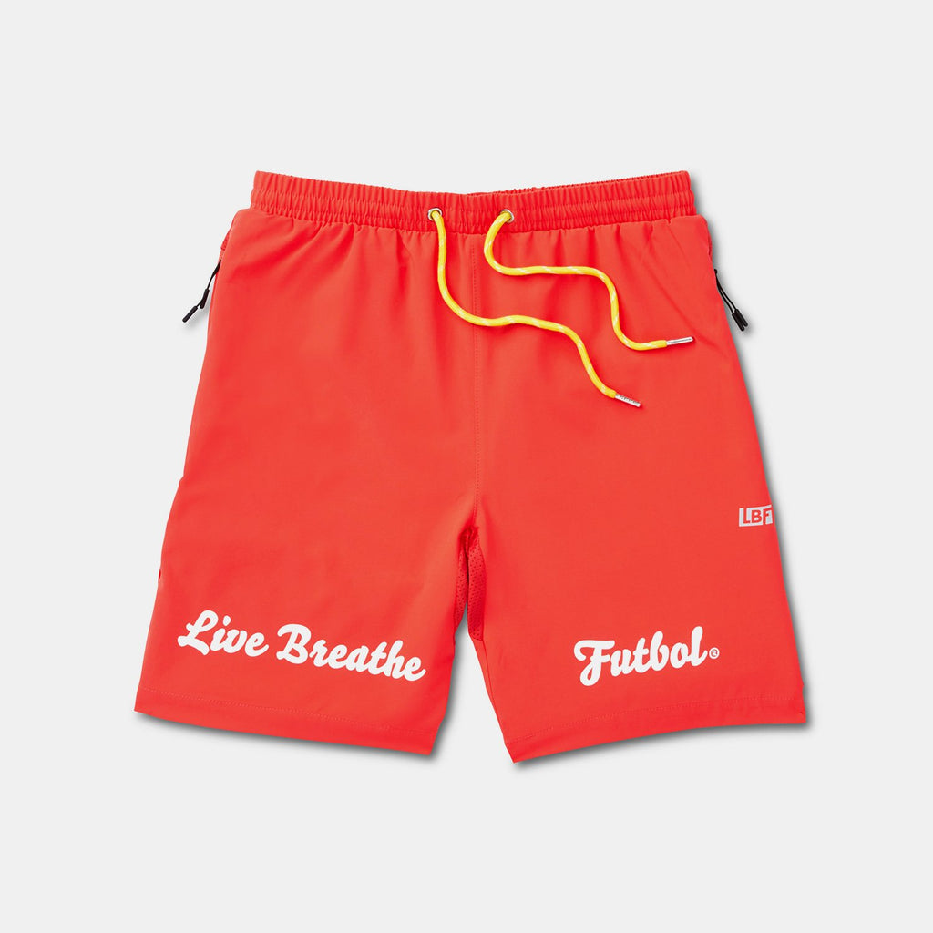 Live Breathe Futbol Maestro Shorts(Turbo) - Red Fury